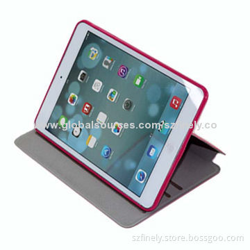 PU Leather Case for iPad Mini with 360-degree Rotating, Simple and Convenient to Usage